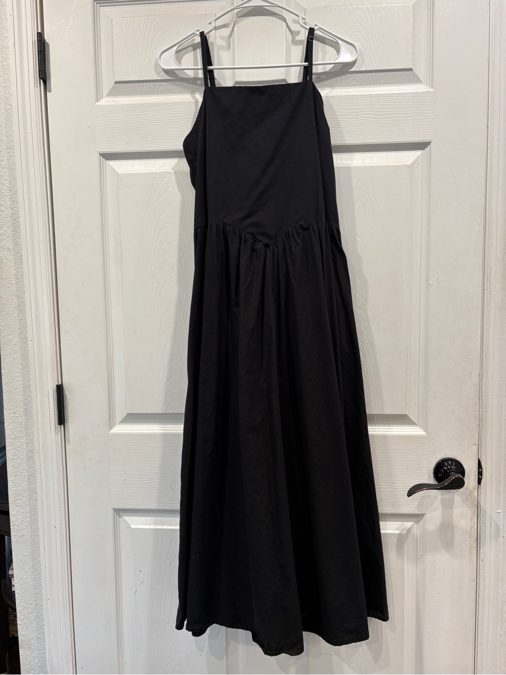 Japna Black Spaghetti-Strap Maxi Dress